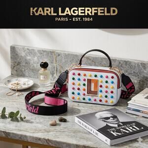 Karl Lagerfeld Paris Agyness Crossbody Bag - Multi-Color Studded